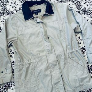 London Fog Women's Light Gray Utility Jacket